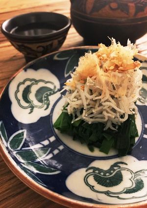 今夜のおつまみ♪ ニラたっぷりしらす盛り-レシピのメイン写真