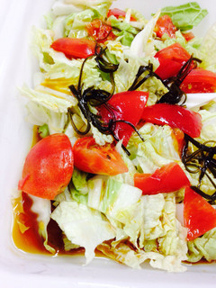 白菜とトマトの塩昆布サラダ-レシピのメイン写真