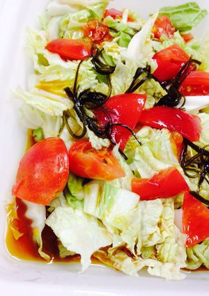 白菜とトマトの塩昆布サラダ-レシピのメイン写真