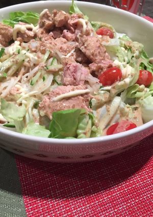 サラダうどん-レシピのメイン写真