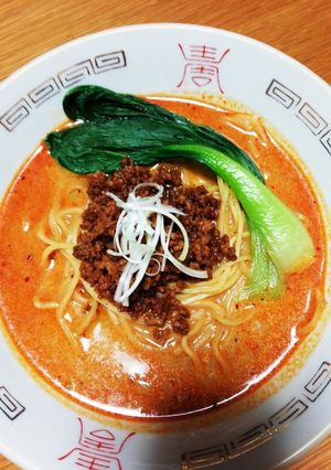 麻婆豆腐の素で豆乳担々麺-レシピのメイン写真