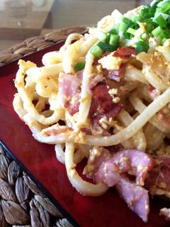 ベーコンエッグ焼うどん-レシピのメイン写真