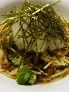 簡単に♪冷凍ナメコのおろしパスタ♡-レシピのメイン写真