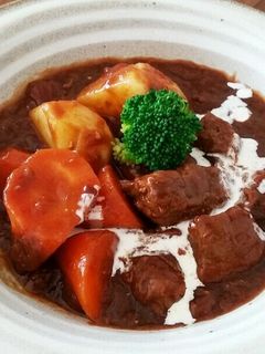 圧力鍋で♪子供と食べたいビーフシチュー-レシピのメイン写真