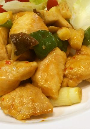 鶏胸肉のプルっとピリ辛炒め-レシピのメイン写真