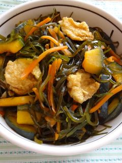 切り昆布とかぼちゃの煮物-レシピのメイン写真