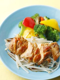 鶏肉の照り焼き 蒸し野菜添え-レシピのメイン写真