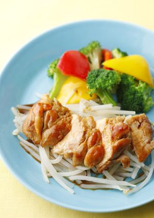 鶏肉の照り焼き 蒸し野菜添え-レシピのメイン写真