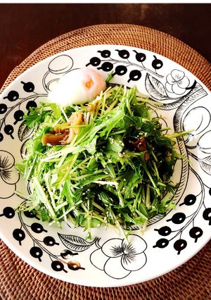 水菜とちりめん山椒のカリカリサラダ-レシピのメイン写真