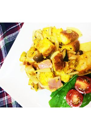 カボチャとトーストのチーズあえ-レシピのメイン写真