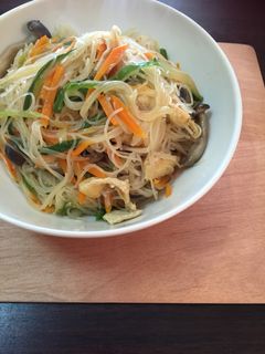 たっぷり野菜の焼きビーフン-レシピのメイン写真