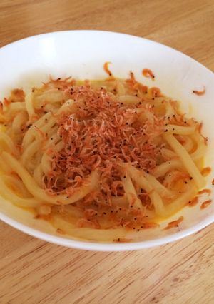 レンジで簡単！包丁いらず☆私の釜玉カルボ-レシピのメイン写真