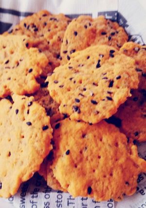 ケチャップごまクッキー★卵ﾊﾞﾀ-無し-レシピのメイン写真