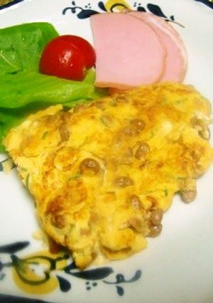 ★簡単!美味しい*納豆オムレツ*♪-レシピのメイン写真