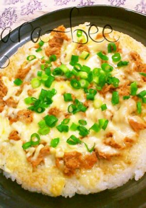 フライパンで簡単♡和風ツナチーズご飯ピザ-レシピのメイン写真