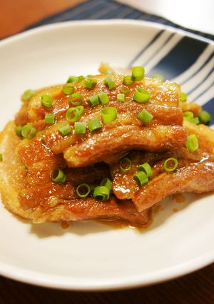 厚切り肉で♡豚のこっくり甘辛照り焼き-レシピのメイン写真