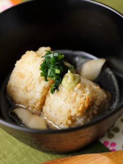 こんがり焼きおにぎりの鱈入り茶漬け❀-レシピのメイン写真