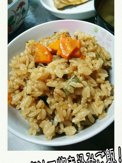 イカの煮汁で炊き込みご飯!-レシピのメイン写真