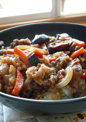 ビビンバ風焼肉丼-レシピのメイン写真