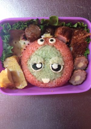 キャラ弁ガチャピン&ムック-レシピのメイン写真