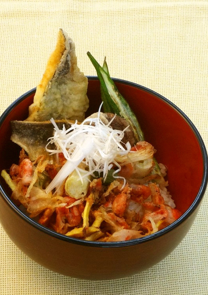 栗原産岩魚と野菜のかき揚げ丼カレー風味-レシピのメイン写真