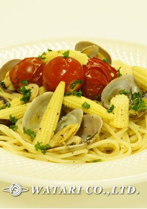 ボンゴレ◇あさりとベビーコーンのパスタ-レシピのメイン写真