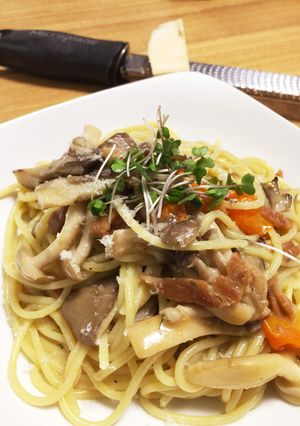 キノコのバーニャカウダパスタ-レシピのメイン写真