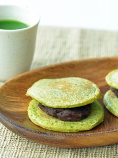 豆苗どら焼き-レシピのメイン写真