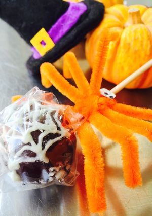 簡単ハロウィンス スパイダーポップケーキ-レシピのメイン写真