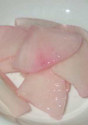 桃色で可愛いッッ♪大根のお漬物-レシピのメイン写真