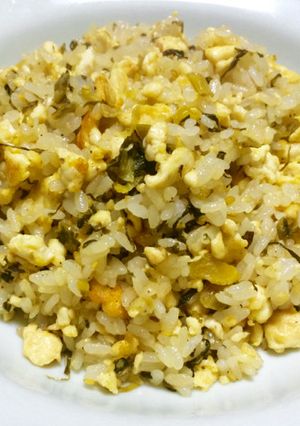 俺流！ダイエット♪糖質オフ高菜チャーハン-レシピのメイン写真