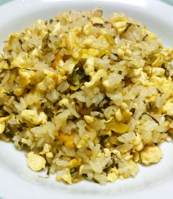 【高菜ごはん♡】 玄米高菜チャーハン レシピ・作り方 by わっぱちゃん - 楽天レシピ
