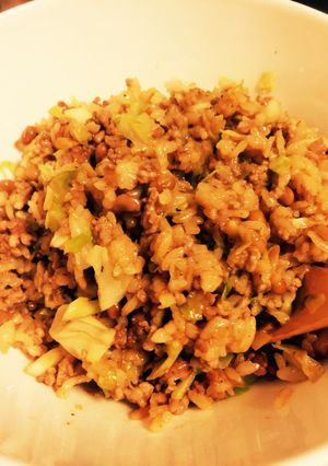 納豆とキャベツでカサ増しチャーハン-レシピのメイン写真
