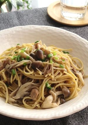 きのことシーチキンの和風ワンポットパスタ-レシピのメイン写真