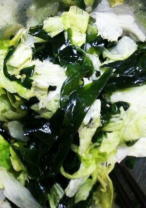 レタス大量消費。食物繊維で。便秘薬-レシピのメイン写真