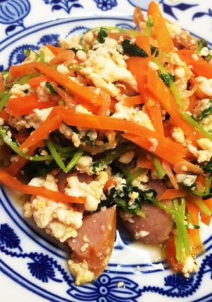 タイ風豆苗チャンプルー ダイエットレシピ-レシピのメイン写真