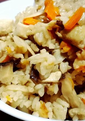 \最高に美味しい炊き込みかしわご飯♡/-レシピのメイン写真