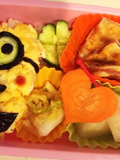 簡単キャラ弁 ミニオン-レシピのメイン写真