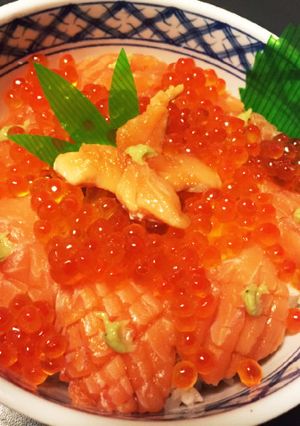 ちょっと見た目お洒落な海鮮親子丼-レシピのメイン写真