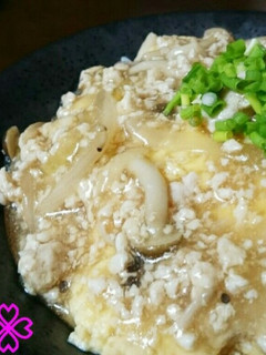 鶏そぼろあんかけの親子丼-レシピのメイン写真