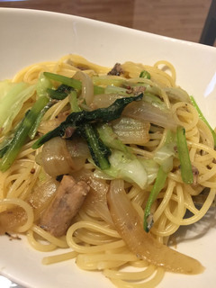 さんまマスタードと野菜のパスタ-レシピのメイン写真