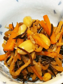 切干大根とひじきの煮物(落花生入り)-レシピのメイン写真