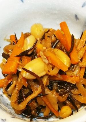切干大根とひじきの煮物（落花生入り）-レシピのメイン写真