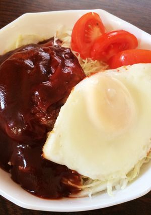 ロコモコ丼-レシピのメイン写真
