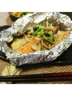 秋生鮭のちゃんちゃんホイル焼き-レシピのメイン写真