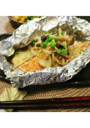 秋生鮭のちゃんちゃんホイル焼き-レシピのメイン写真