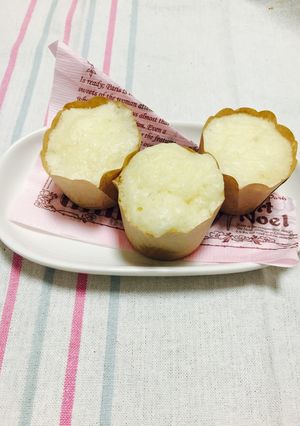 離乳食後期。3分で完成ヨーグルト蒸しパン-レシピのメイン写真