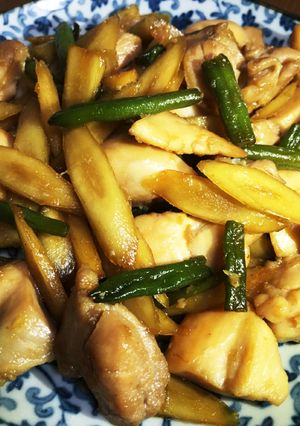 白飯と!☆ゴボウと塩麹鶏の甘辛-レシピのメイン写真