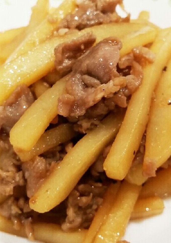 じゃがいもと豚肉の炒め物-レシピのメイン写真