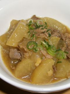 簡単★大根と牛肉、残り物のカレー煮-レシピのメイン写真